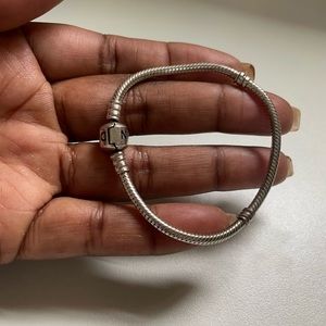 Pandora Moments Barrel Clasp Snake Chain Bracelet